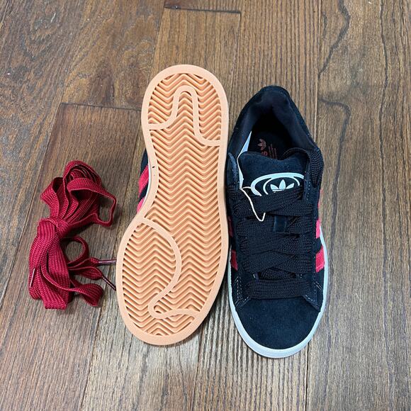 Adidas Campus 00s Casual Athletic Shoes / Black Red White Sz 4Y - Picture 5 of 7